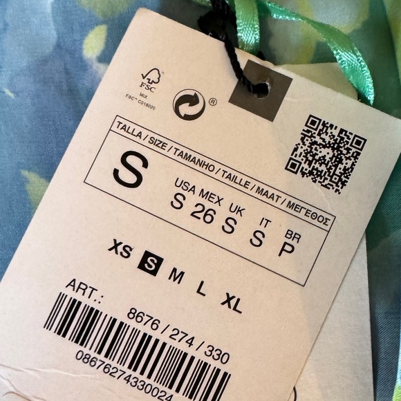 NWT ZARA FLORAL PRINT JUMPSUIT MULTICOLOURED, SIZE Small - Picture 10 of 15